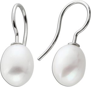Perlen Ohrhänger Silber 925 Süßwasserzuchtperlen 8.5-9mm