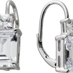 Ohrstecker Silber 925 rhodiniert weisse Zirkonia