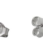 Ohrstecker Halo 925 Sterling Silber weisse lila Zirkonia