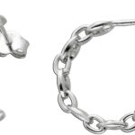 Ohrstecker Silber 925 rhodiniert Ketten Design