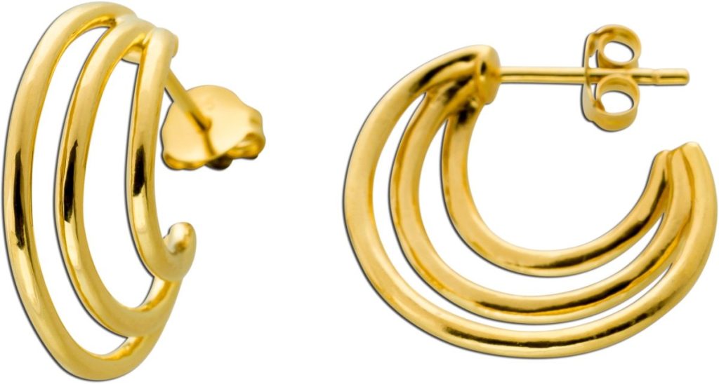 Ohrstecker Silber 925 1 Micron vergoldet