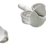 Blautopas Ohrstecker Silber 925 hellblauer Natur Edelstein