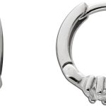 Creolen Silber 925 klare Zirkonia Steine