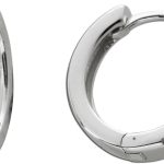 Creolen Sterling Silber 925 rote weiße Zirkonia