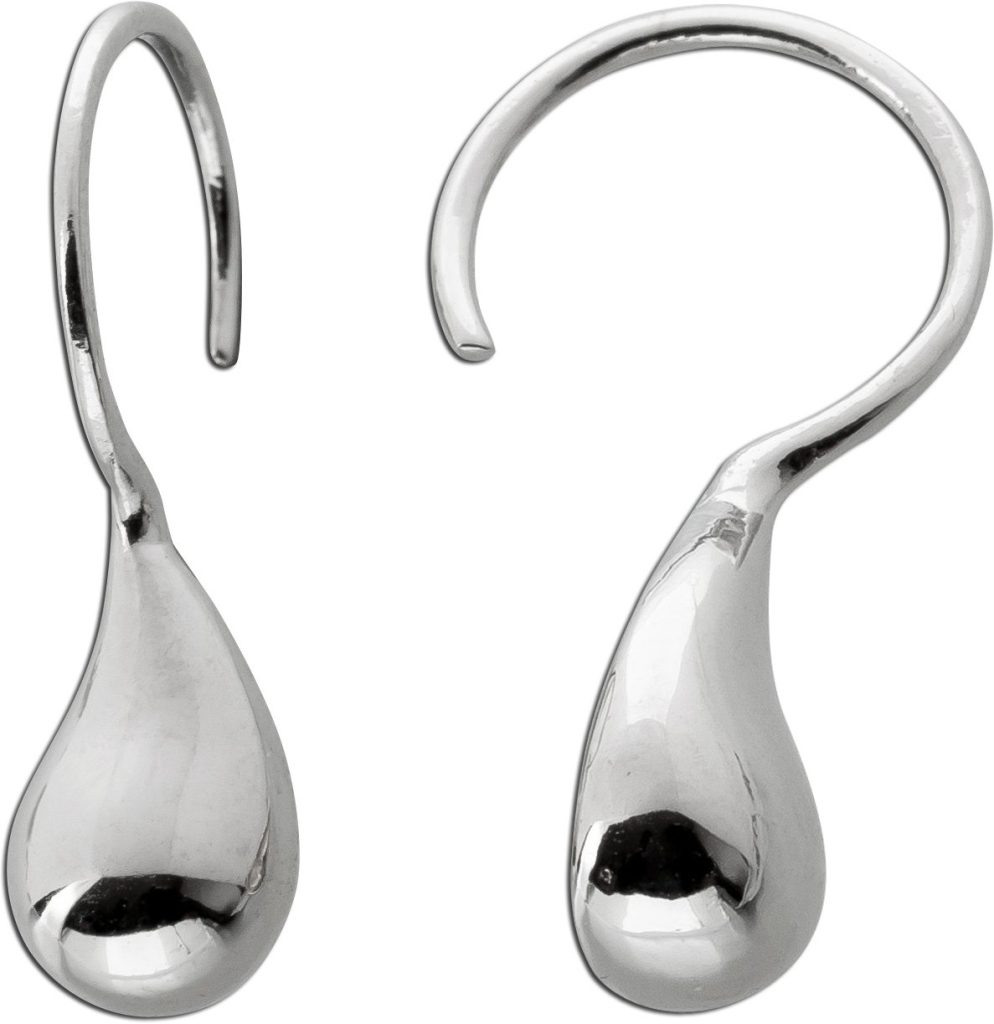 Drop Ear Ohrhänger Sterling Silber 925 Tropfendesign Paceley