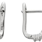 Creolen Ohrringe Sterling Silber 925 weiße Zirkonia