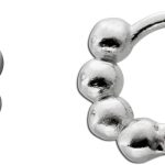 Creolen Ohrringe Silber 925 Kugeldesign