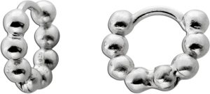 Creolen Ohrringe Silber 925 Kugeldesign