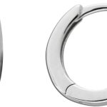 Ohrringe Creolen Silber 925 weiße Zirkonia Steine Diamantlook