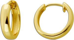Creolen Ohrringe Silber 925 vergoldet Klapp Scharniercreolen