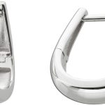 Creolen Hoops Klapp Scharnier Ohrringe Silber 925 rhodiniert