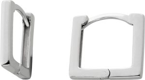 Creolen Ohrringe Silber 925 rhodiniert Klapp Scharnier