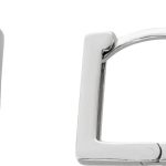 Creolen Ohrringe Silber 925 rhodiniert Klapp Scharnier