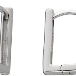 Creolen Ohrringe Klapp Scharniercreole Silber 925 rhodiniert