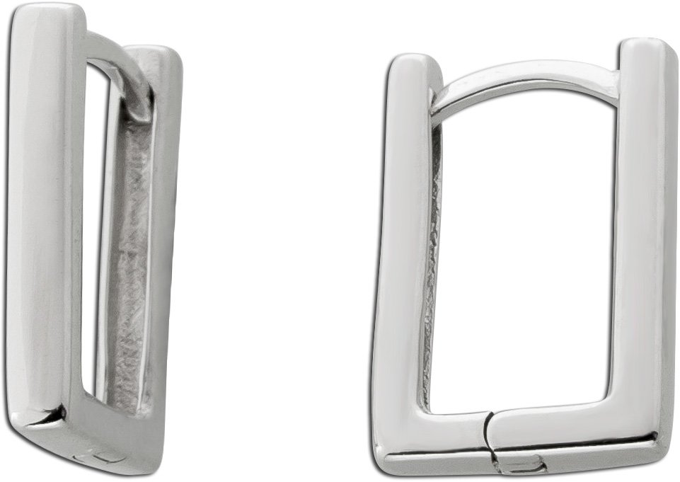 Creolen Ohrringe Klapp Scharniercreole Silber 925 rhodiniert