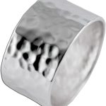 Damenring Sterling Silber 925 Hammerschlag Optik