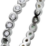 Memoire Ring Silber 925 weiße Zirkonia Steine