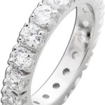 Memoire Alliance Ring Silber 925 weiße Zirkonia Steine