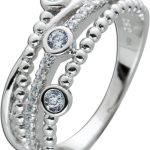 Damenring Silber 925 weiße Zirkonia Steine