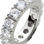 Memoire Alliance Ring Silber 925 weiße Zirkonia Steine