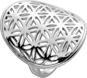 Damenring Silber 925 Lebensblume Design