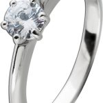Solitärring Silber 925 Zirkonia 0.50ct. Verlobungsring Trauring