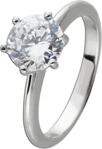 Solitärring Silber 925 Zirkonia 2.00ct. Verlobungsring Trauring