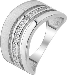 Damenring Silber 925 weiße Zirkonia Steine