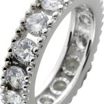 Memoire Damenring Silber 925 weisse Zirkonia