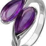 Amethyst Ring Silber 925 lila Edelsteine