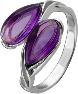 Amethyst Ring Silber 925 lila Edelsteine