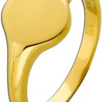 Siegelring Kleinfinger Silber 925 1 Micron Gold vergoldet