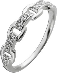 Damenring Silber 925 weiße Zirkonia Steine