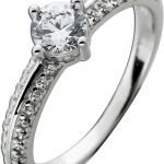 Damenring Silber 925 weiße Zirkonia Steine