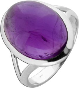 Amethyst Ring Silber 925 lila Natur Edelstein 10ct