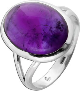 Amethyst Ring Silber 925 lila Natur Edelstein 10ct