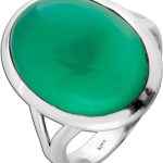 Aventurin Ring Silber 925 grüner Natur Edelstein 10ct