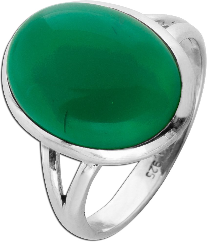 Aventurin Ring Silber 925 grüner Natur Edelstein 10ct