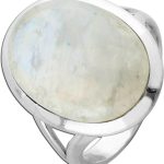 Mondstein Ring Silber 925 Regenbogen Natur Edelstein