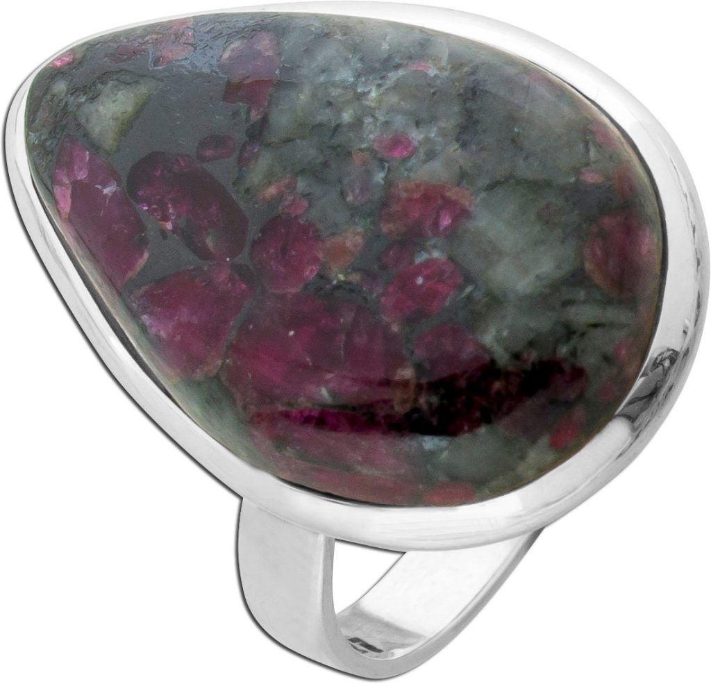 Eudialit Ring Silber 925 Natur Edelstein 15ct