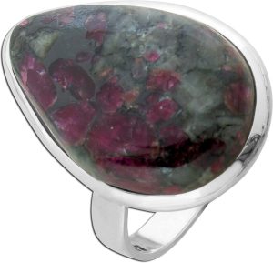 Eudialit Ring Silber 925 Natur Edelstein 15ct