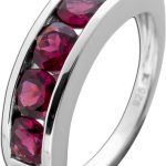 Rhodolit Memoire Ring Silber 925 nat Rhodolit Edelsteine 3ct