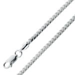 Franco Armband 2,2mm Silber 925 rhodiniert
