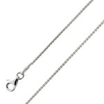 Zopfkette 1.1mm Spiga Kette Silber 925 rhodiniert