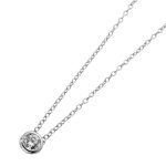 Ankerkette Anhänger Silber 925 weißer Solitär Zirkonia