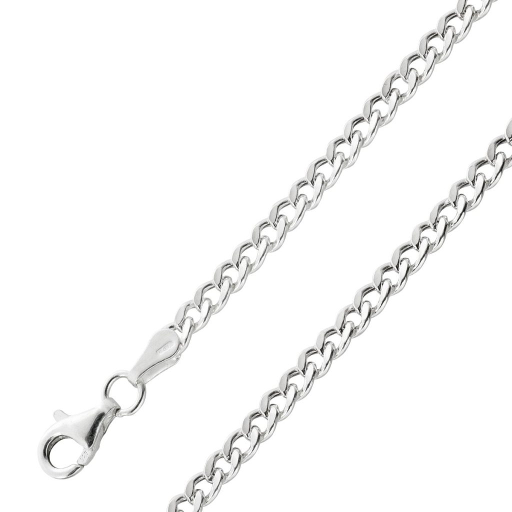 Panzerkette 3.2mm Cuban Link Chain Silber 925