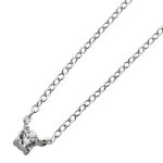 Halskette Silber 925 weißer Solitär Zirkonia Stein