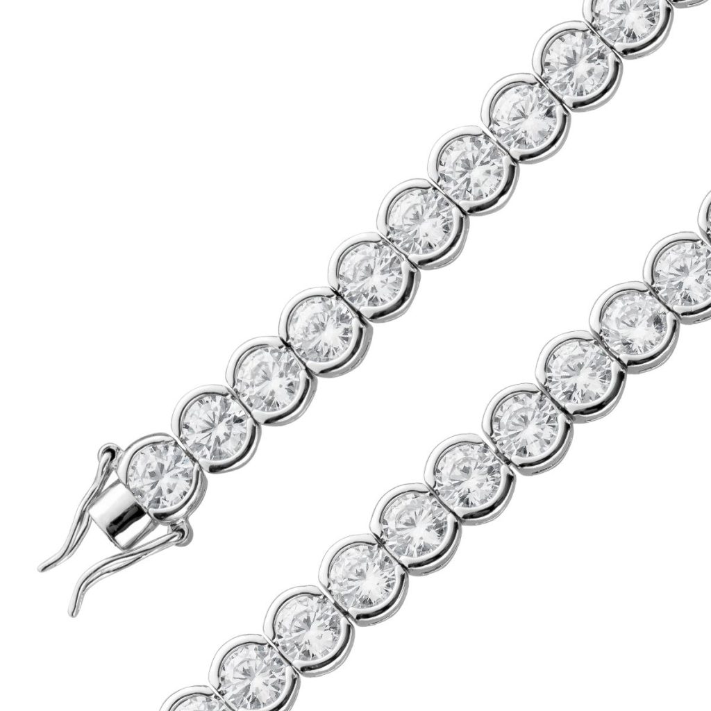 Tennis Armband Silber 925 weisse Zirkonia