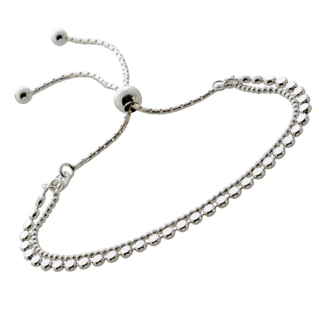 Bolo Armband Sterling Silber 925 Kugeldesign doppelreihig