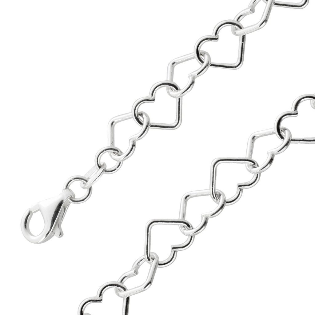 Herz Armband Damenarmband Silber 925 Herzdesign